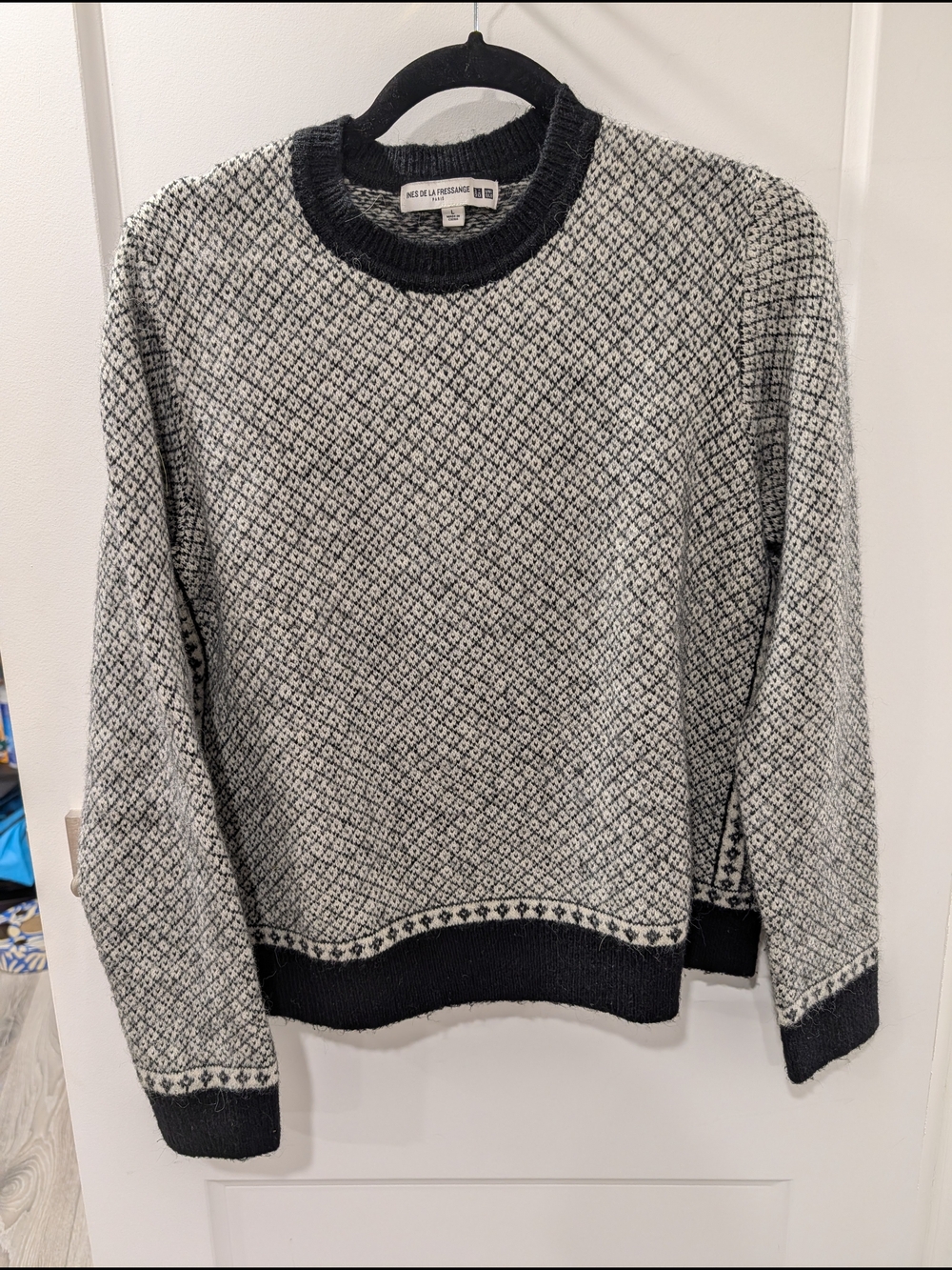 Uniqlo/Ines De La Fressange Wool Blend Patterned Sweater